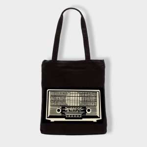Merchandise Bolsa de tela “Radio” en color negro