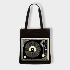 Bolsas Bolsa de tela “Tocadiscos” en color negro