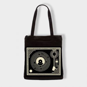 Bolsas Bolsa de tela «Tocadiscos» en color negro