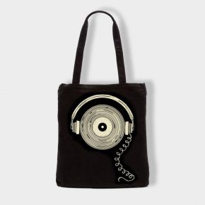 Bolsas Bolsa de tela “Musica” en color negro