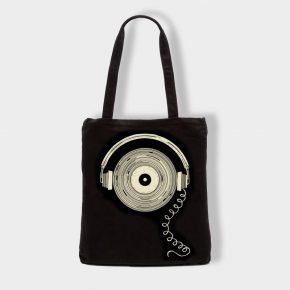Bolsas Bolsa de tela «Musica» en color negro