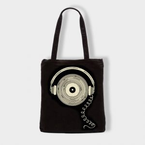 Bolsas Bolsa de tela «Musica» en color negro