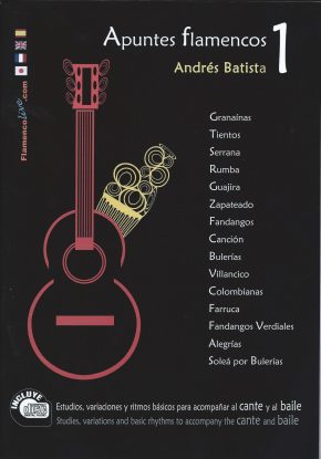 CD Andrés Batista – Apuntes flamencos vol. 1 (Libro + CD)