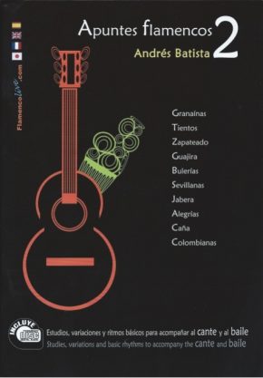 CD Andrés Batista – Apuntes flamencos vol. 2 (Libro + CD)