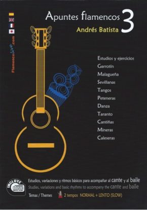 CD Andrés Batista – Apuntes flamencos vol. 3 (Libro + CD)