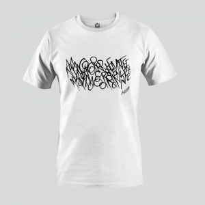 Camisetas Camiseta de Enrique Morente “Letras” para Hombre en Blanco