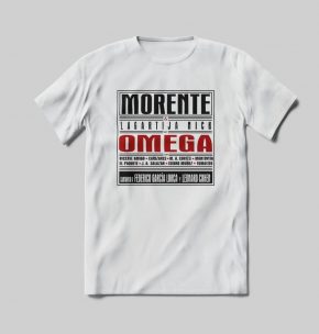 Camisetas Camiseta de Enrique Morente Portada Omega para Hombre en Blanco