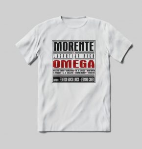 Camisetas Camiseta de Enrique Morente Portada Omega para Hombre en Blanco