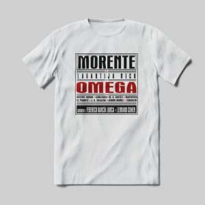 Camisetas Camiseta de Enrique Morente Portada Omega para Hombre en Blanco