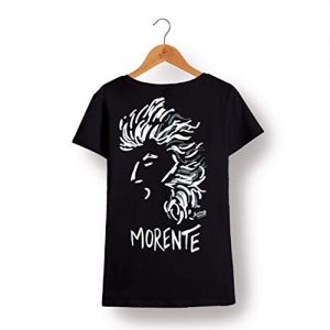 Camisetas Camiseta de Enrique Morente en Perfil  para Mujer  en Negro